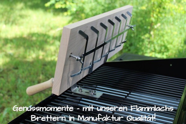 Flammlachsbrett 600 x 175 mm II Nachrüstset für Gasgrills